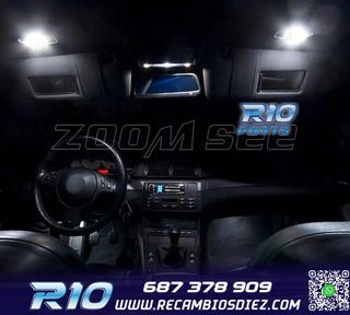KIT 17 BOMBILLAS LED INTERIOR PARA BMW SERIE 3 E46 SEDAN COU