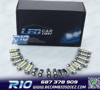 KIT 18 BOMBILLAS LED INTERIOR PARA BMW E60 E61 M5 520I 523I 