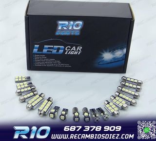 KIT 17 BOMBILLAS LED INTERIOR PARA BMW SERIE 3 E90 SEDAN 330