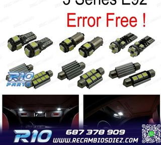 KIT 19 BOMBILLAS LED INTERIOR PARA BMW SERIE 3 E92 COUPE 325