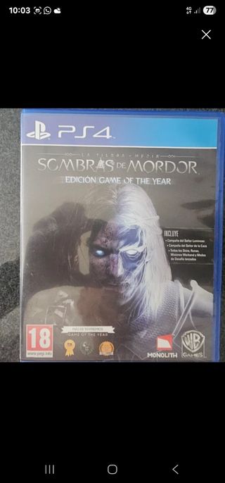 PS4 (PlayStation 4) Sombras de Mordor