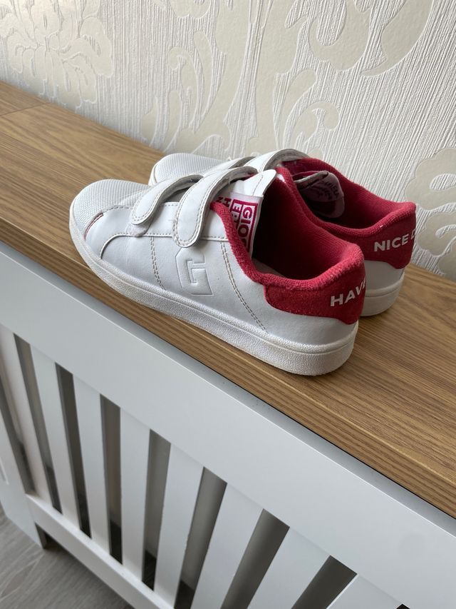 Deportivas Gioseppo niña/niño 34 blancas y rojas