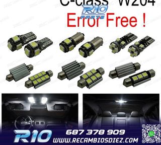 KIT 19 BOMBILLAS LED INTERIOR PARA MERCEDES CLASE ML W163 ML