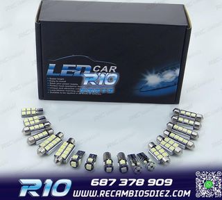 KIT 19 BOMBILLAS LED INTERIOR PARA MERCEDES CLASE ML W163 ML