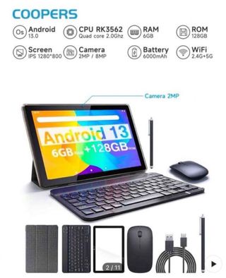Tablet Coopers Android 13 - 6GB+128GB