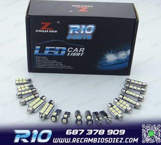 KIT 23 BOMBILLAS LED INTERIOR PARA MERCEDES E CLASE W212 SED