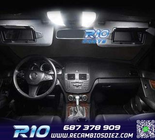 KIT 21 BOMBILLAS LED INTERIOR PARA MERCEDES CLASE E W210 95-