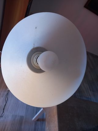 Lámpara pie moderna - metal, blanca
