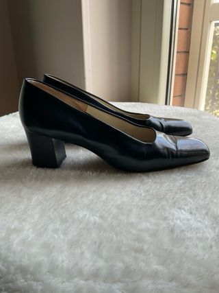 Scarpe blu vintage donna