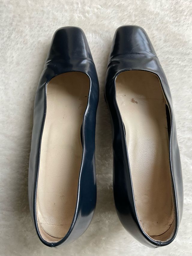 Scarpe blu vintage donna