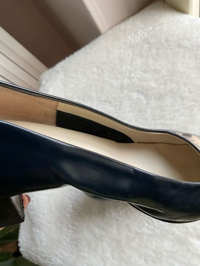 Scarpe blu vintage donna