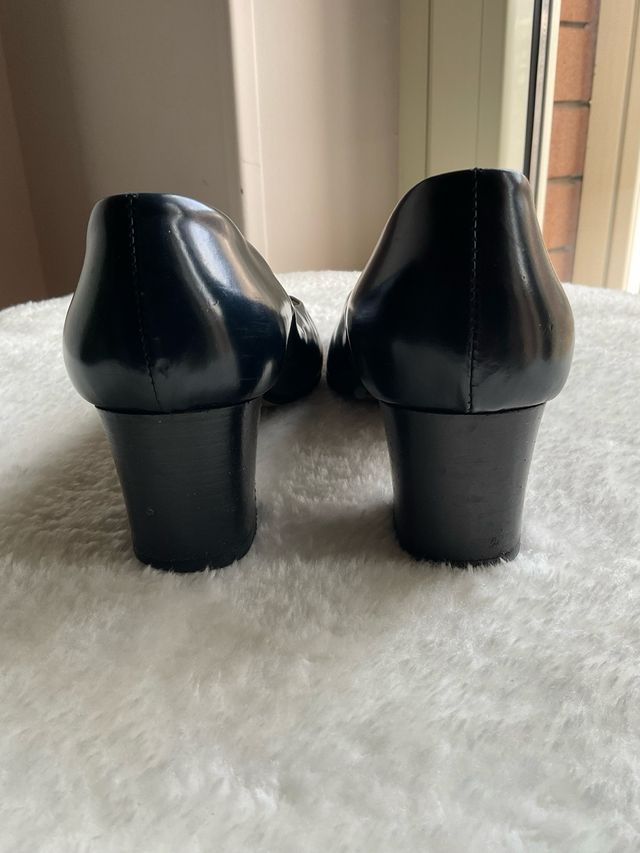 Scarpe blu vintage donna