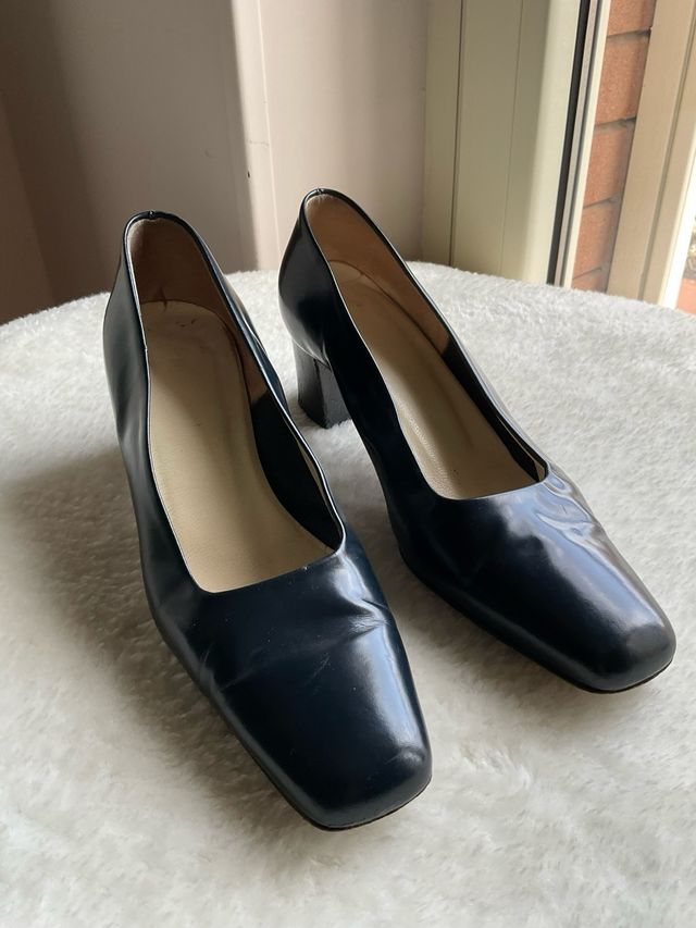 Scarpe blu vintage donna