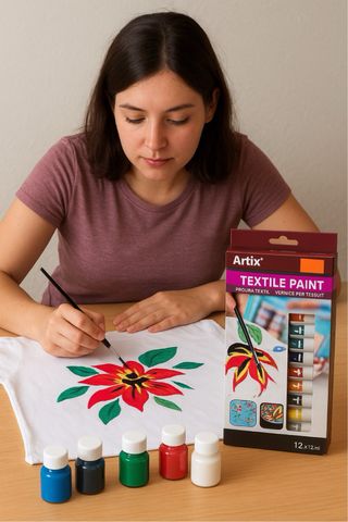 Pinturas textiles Artix 12 colores 