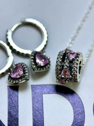 Colgante y pendientes Pandora Plata 925