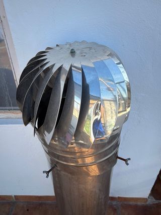 Tubo ventilación metal - extractor