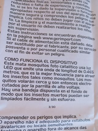 Matamosquitos eléctrico 