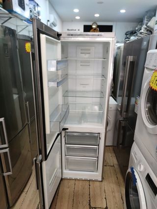 Nevera combi acero inoxidable
