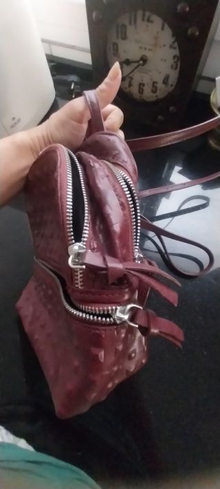 Mochila Zara - Piel roja