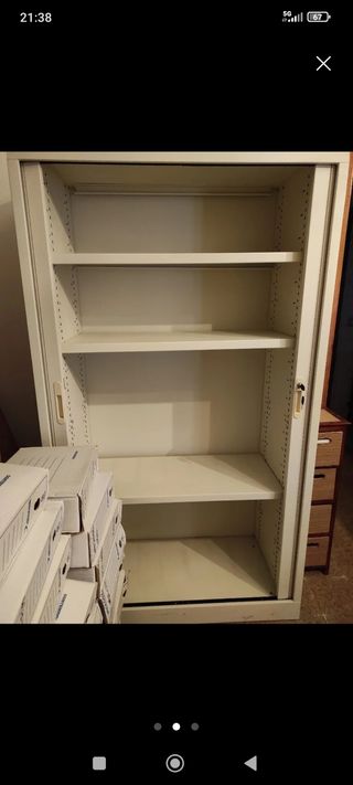 Archivador metálico beige