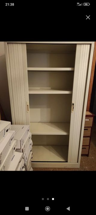 Archivador metálico beige