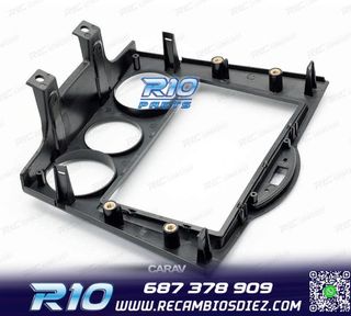 MARCO NEGRO BRILLO RADIO 2-DIN PARA MAZDA RX-8 03-08 AIRE AC