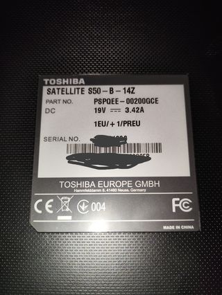 Portátil Toshiba Satellite i7 Plata
