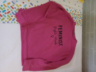 Sudadera rosa Feminist Fight Club - S/M