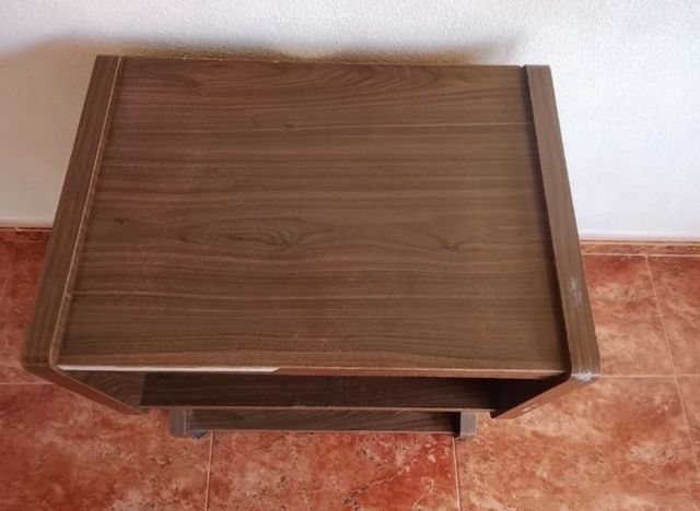 Mobile TV marrone - 2 ripiani