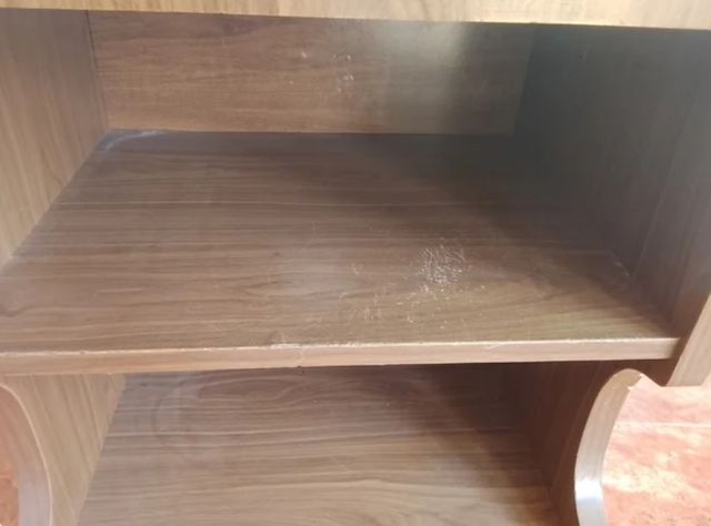 Mobile TV marrone - 2 ripiani