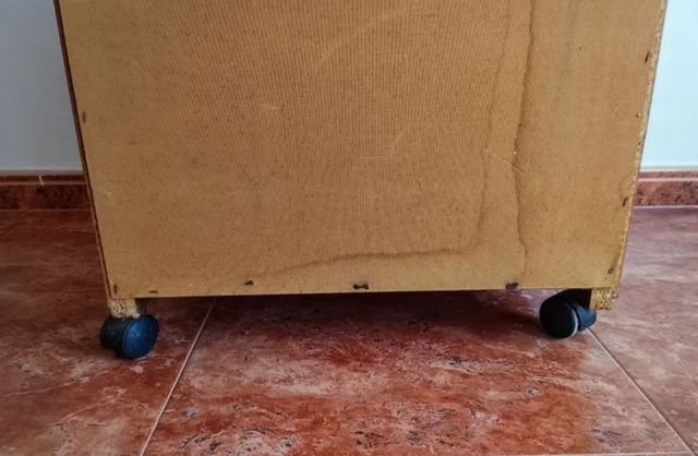 Mobile TV marrone - 2 ripiani