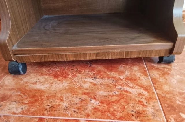 Mobile TV marrone - 2 ripiani