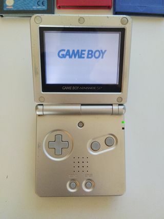 Game Boy Advance SP Plata + 10 Juegos