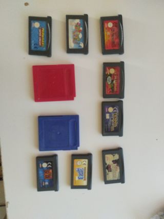 Game Boy Advance SP Plata + 10 Juegos