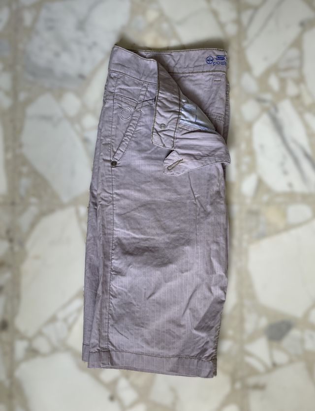 Bermuda Uomo Cotone Grigio