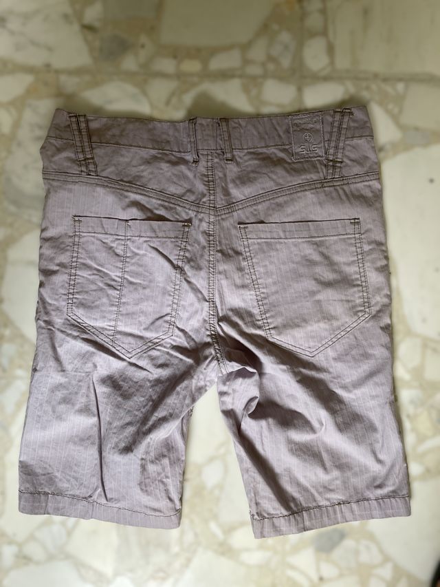 Bermuda Uomo Cotone Grigio