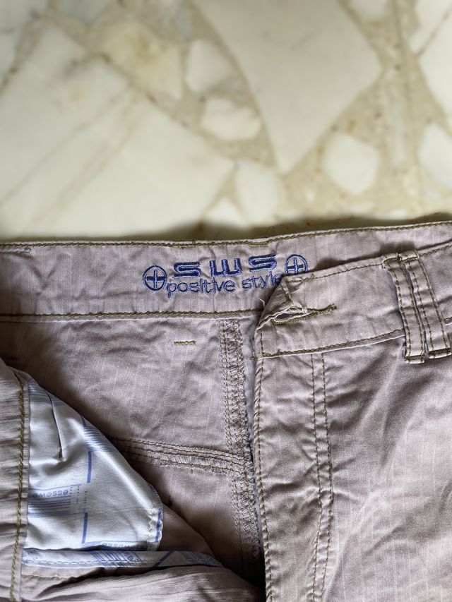 Bermuda Uomo Cotone Grigio