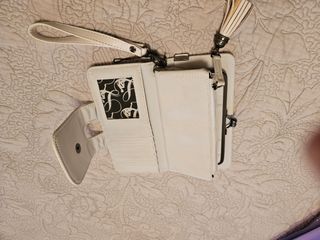 Cartera grande mujer - morada y blanca