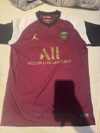 Camiseta PSG niño - Roja y dorada
