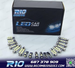KIT 11 BOMBILLAS LED INTERIOR PARA VOLKSWAGEN VW VOLKSWAGEN 