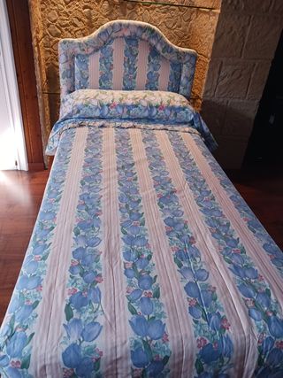 Cabecero, colcha y cubre-almohada infantiles