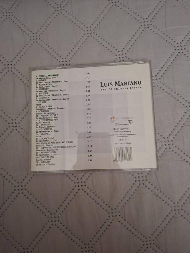 CD Luis Mariano: 20 Grandes Éxitos