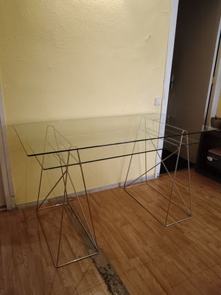 Mesa comedor de cristal 