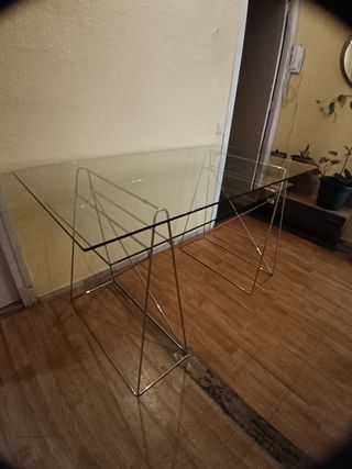 Mesa comedor de cristal 