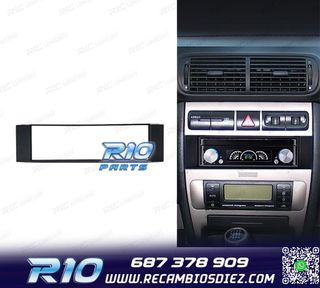MARCO NEGRO RADIO 1-DIN PARA AUDI A3 8L A6 4B SEAT LEON TOLE