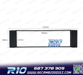 MARCO NEGRO RADIO 1-DIN PARA AUDI A3 8L A6 4B SEAT LEON TOLE
