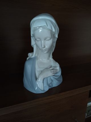 Busto Virgen Lladró porcelana