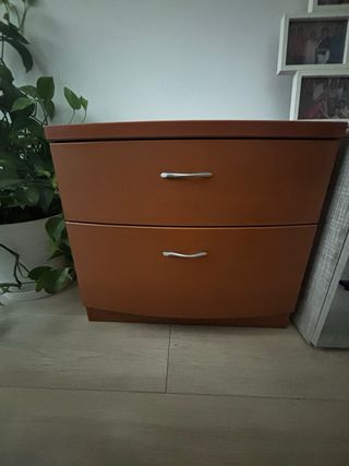 Cómoda 4 cajones madera marrón