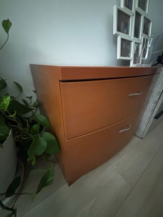 Cómoda 4 cajones madera marrón