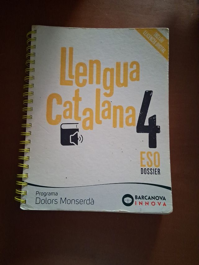 Dolors Monserdà 4 ESO. Dossier. Llengua catalan...